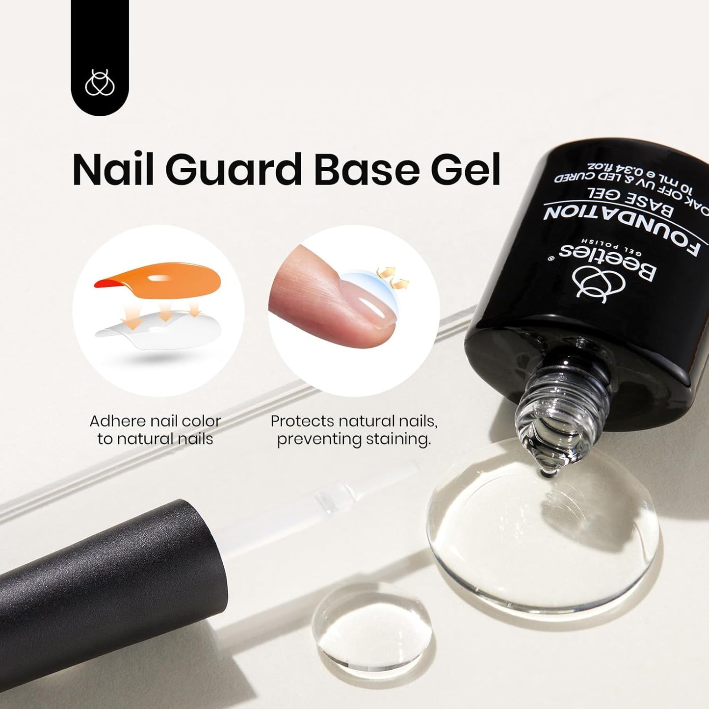 beetles Gel Polish Liquid Latex for Nails: 15ML Simple Peel off Cuticle Guard for Nail Polish Nail Art Liquid Latex Barrier Protector Manicure Cuticle Protectors with Stick Gifts for Women