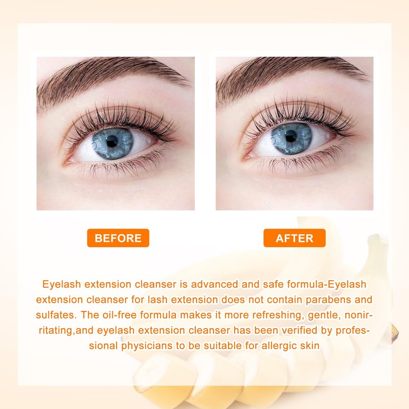 ARISON LASHES Lash Shampoo Large Bottle Eyelash Cleanser 900ML, Professional Lash Shampoo for Lash Extensions Premium Eyelid Foaming Cleanser for Salon and Home Use(aloe)