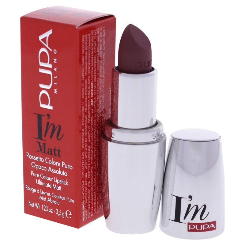 PUPA Milano I Am Matt Pure Colour Lipstick - Dresses Lips In Full, Deep Color - Matte, Velvety And Extremely Sensory Feel - Glides On Without Weighing Lips Down - 051 Blue Fuchsia - 0.123 OZ