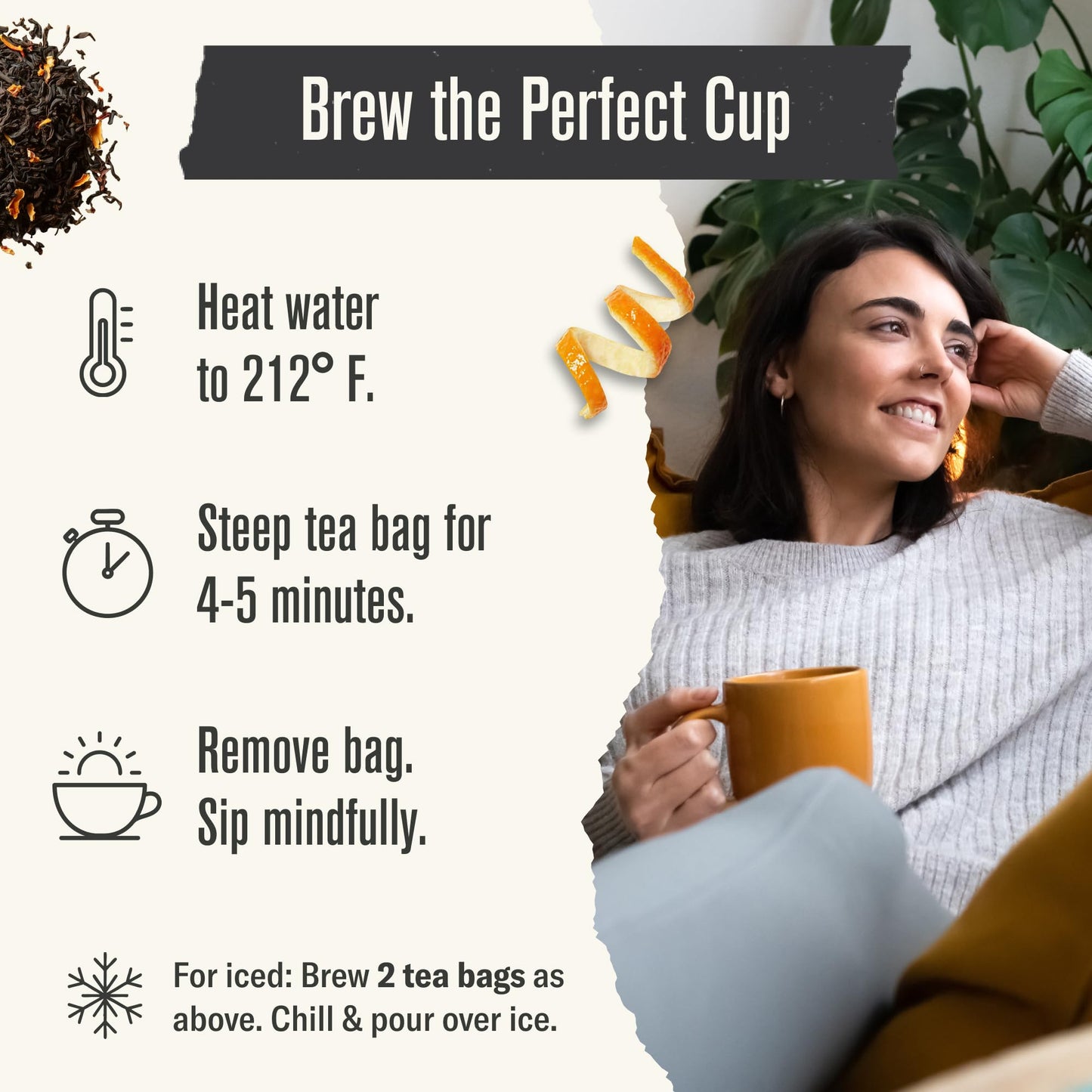 Numi Organic Aged Earl Grey Tea, 18 Black Tea Bags with Real Bergamot, Microplastic Free, High Caffeine