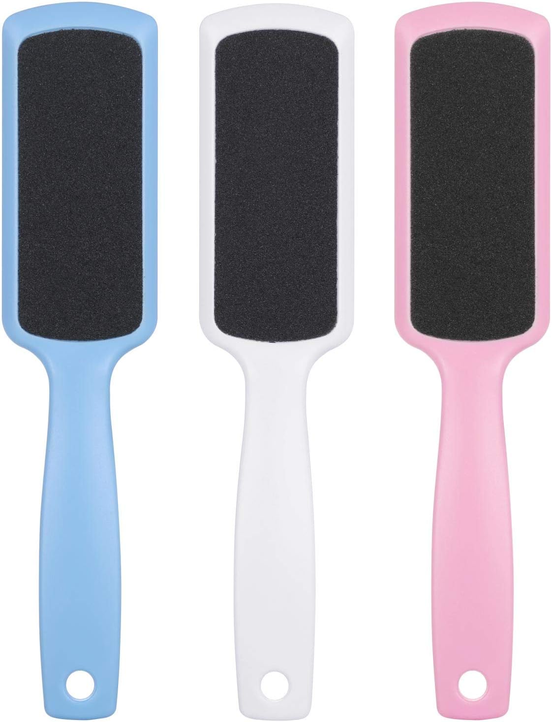 3 Pieces Colossal Foot Files Kit Foot Scrubber Foot Rasp and Double-Sided Heel Files Pedicure Tools Callus Remover Stainless Steel Feet Scraper Foot Grater for Dead Skin