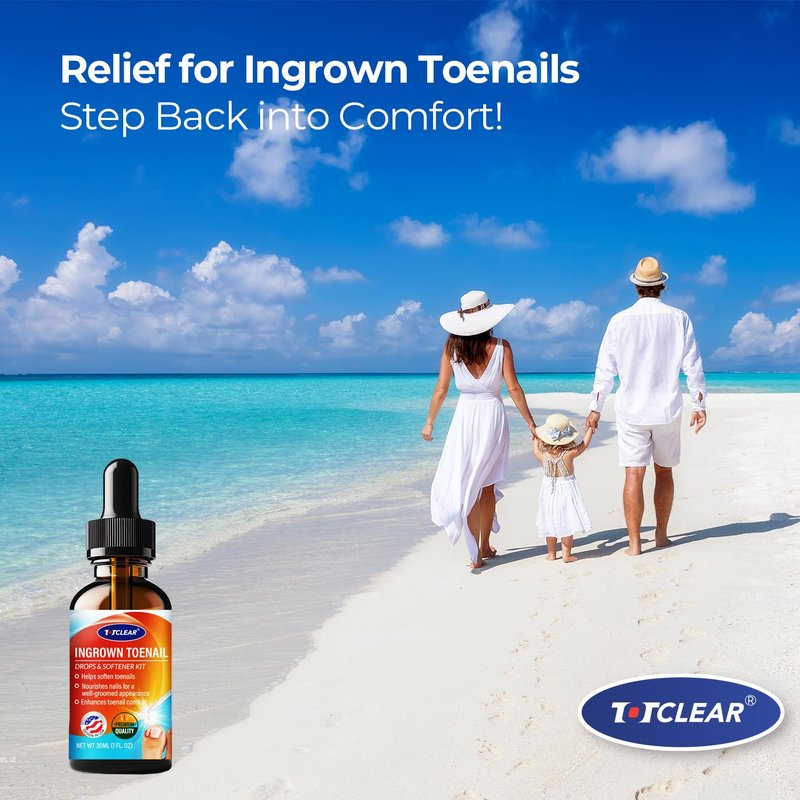 Ingrown Toenail Relief Tool - Effective Ingrown Toenail Removal Kit for Men & Women | 30ml