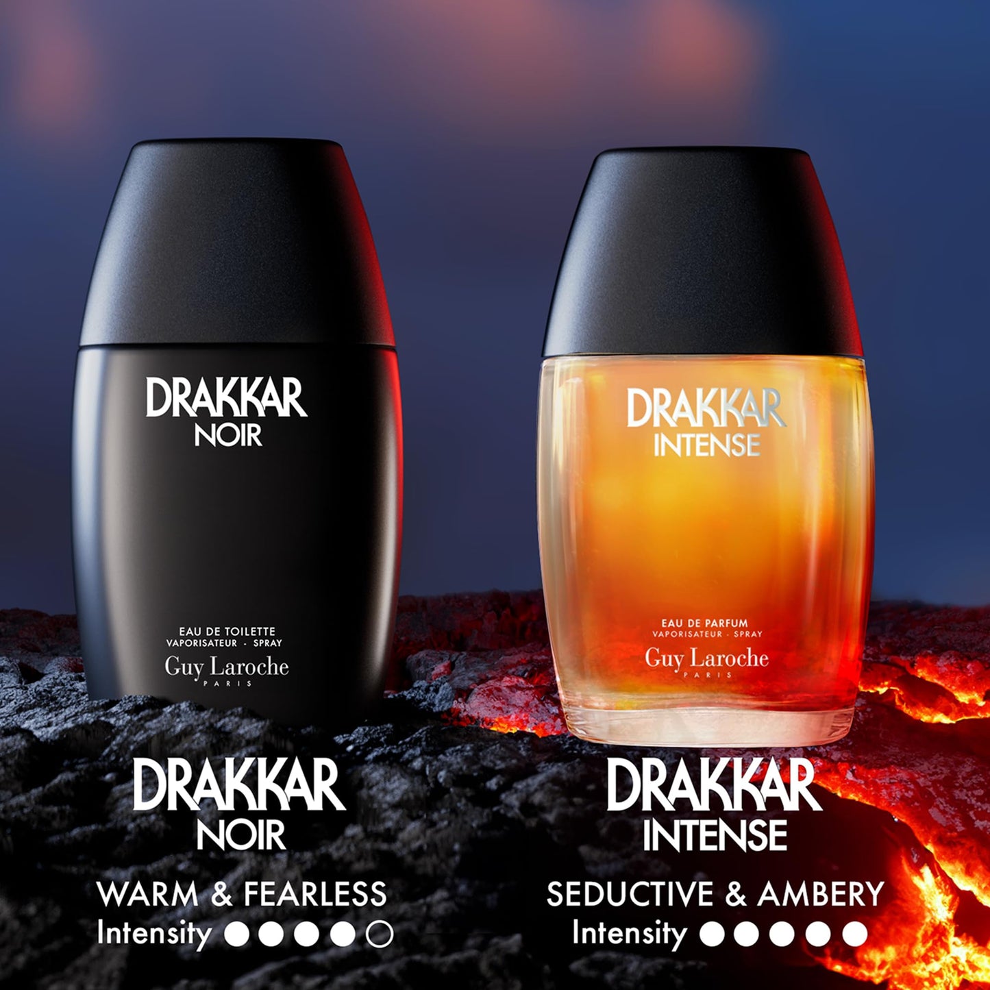 Guy Laroche Drakkar Noir, Iconic Designer Fragrance, Intense & Powerful Eau de Toilette, Fougere Blend & Aromatic Spices, Long Lasting Mens Cologne, Day and Evening Scent, 3.4 Fl. Oz.