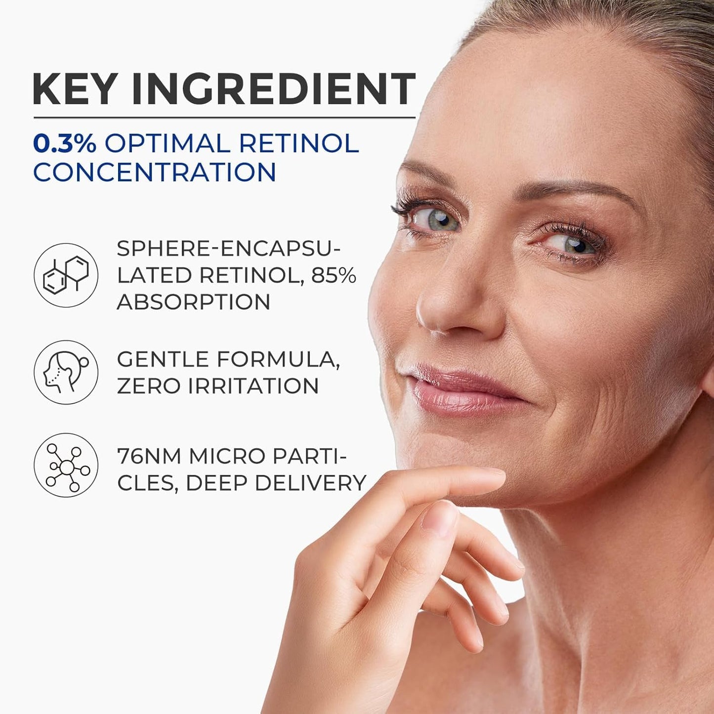 SKINERSE Retinol Serum for Face, Anti Aging Serum, Retinoid Collagen with Vitamin E Resurfacing Facial Rapid Fine Lines Repair, Brightening Pore Minimizer for Face Daily Skin Care Treatment 1oz