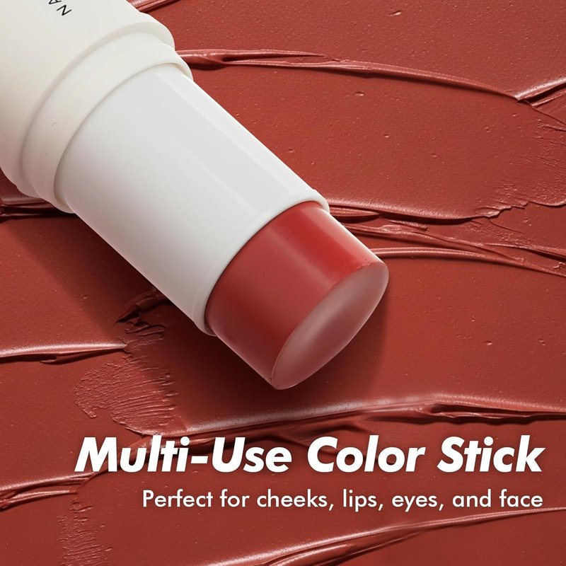 Natural Amor Blush Stick - Multi-Use Makeup for Eyes, Cheeks & Lips | Sweet Peach, 0.28oz