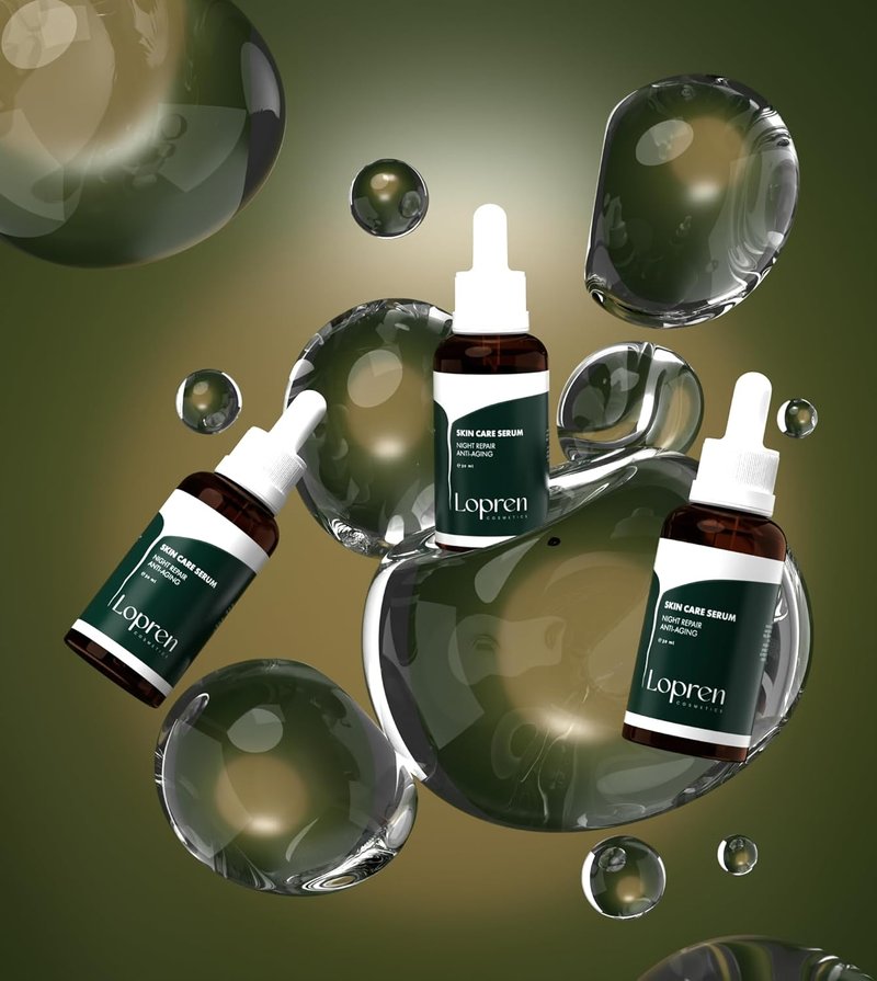 Night Repair Serum - Peptide & Botanical Extracts for Anti-Aging, Deep Hydration | 1 Fl Oz