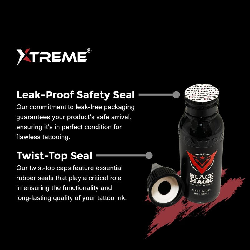 Xtreme Tattoo Ink, Versatile Medium Viscosity for Precision Tattooing, Rich Hue, Quick Healing, Acrylic-Free, Water Based and Premium Quality - Ready-to-Use Tattoo Ink (Sunburst, 4 oz)