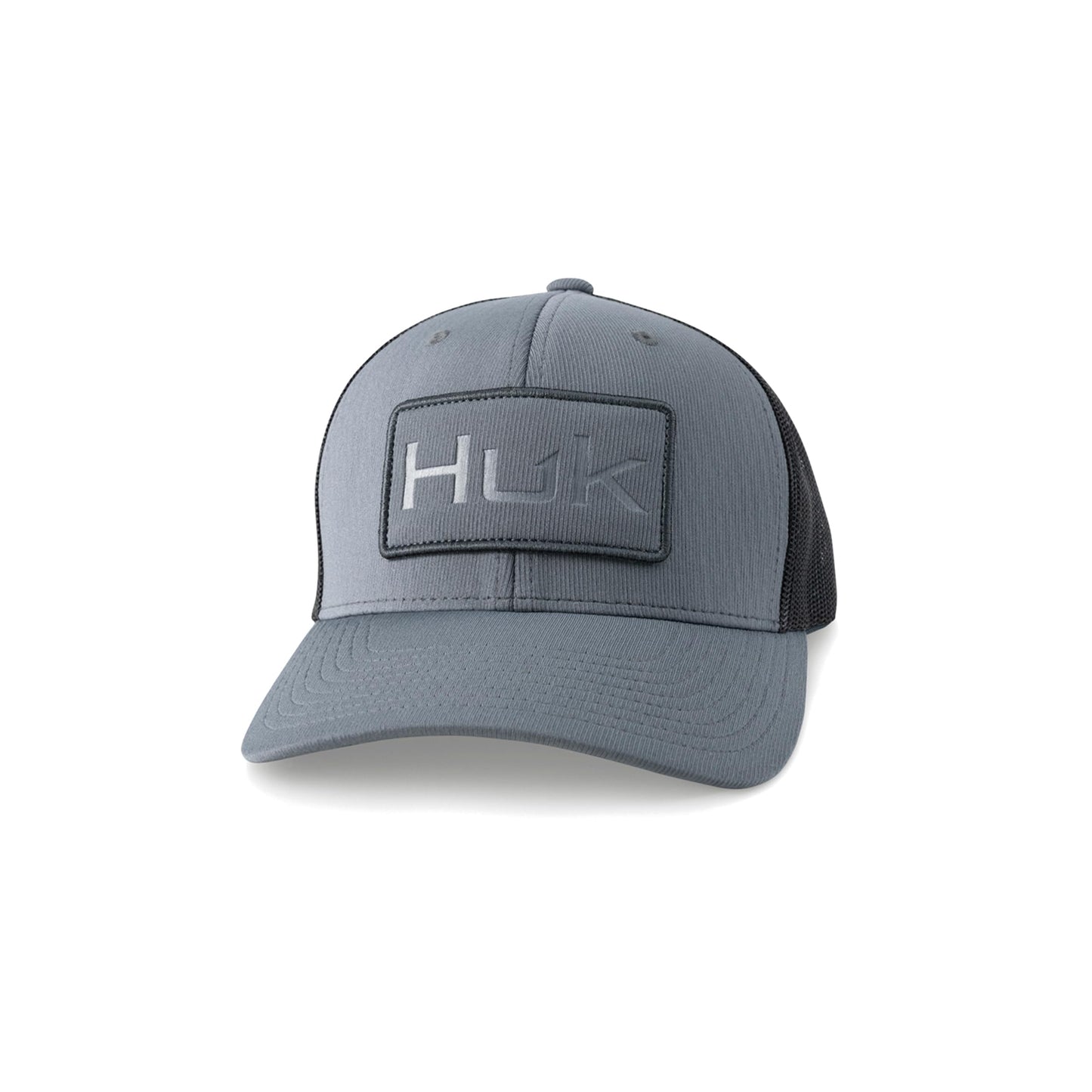 HUK Men's Standard Trucker, Anti-Glare Snapback Fishing Hat Embossed-Night Owl