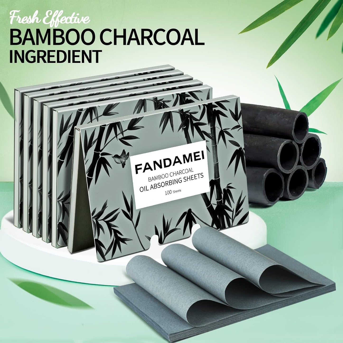 FANDAMEI 600 Counts Oil Blotting Sheets For Face, Blotting Paper for Oily Skin, Oil Control Film, Oil Absorbing Sheets For Face, Oil Absorbing Tissues, Oil Blotting Papers