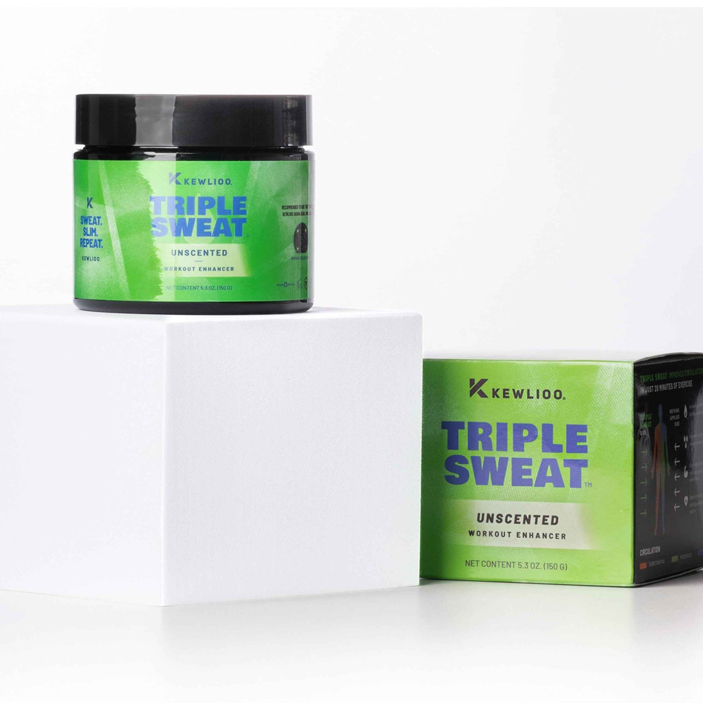 Kewlioo Triple Sweat Enhancing Cream for Workouts – Hot Sweat Cream for Arms, Belly, & Waist | Boosts Circulation & Maximizes Sweat | Pre-Workout Slimming Gel for Men & Women