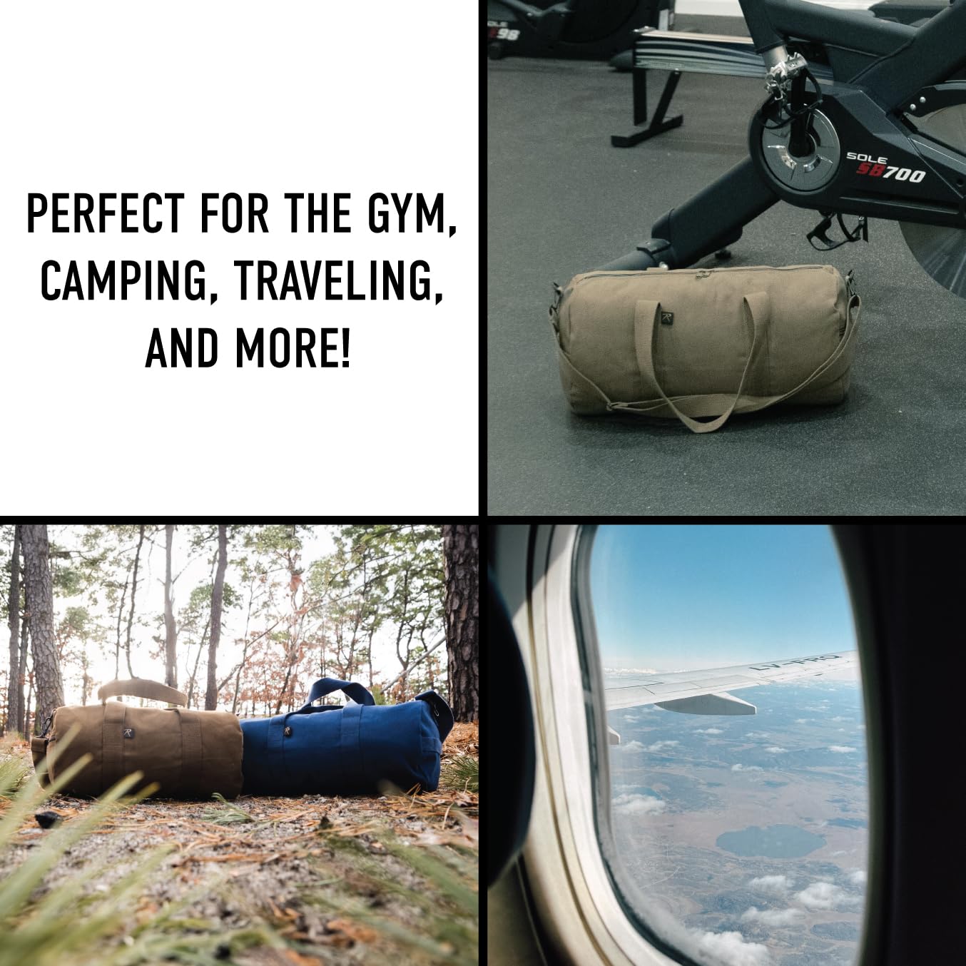 Rothco 22243: Canvas Shoulder Duffle Bag