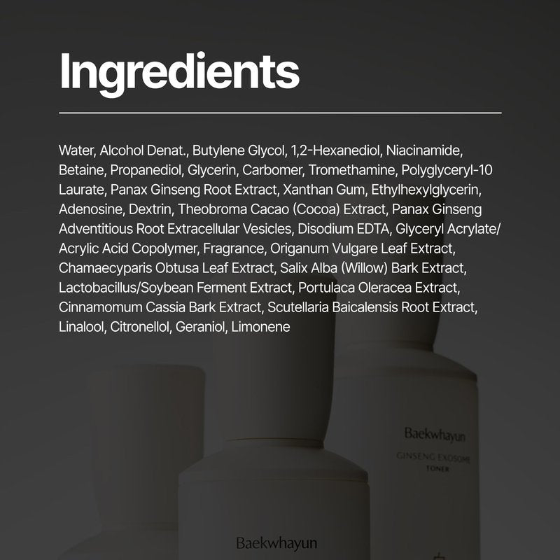 Ginseng Exosome First Essence | Hydrating, Targets Wrinkle & Dullness, Dark Spot Remover, Nourishing, glow serum, Barrier Supporting, korean Anti-Aging essence for face (100ml / 3.38 fl. oz.)