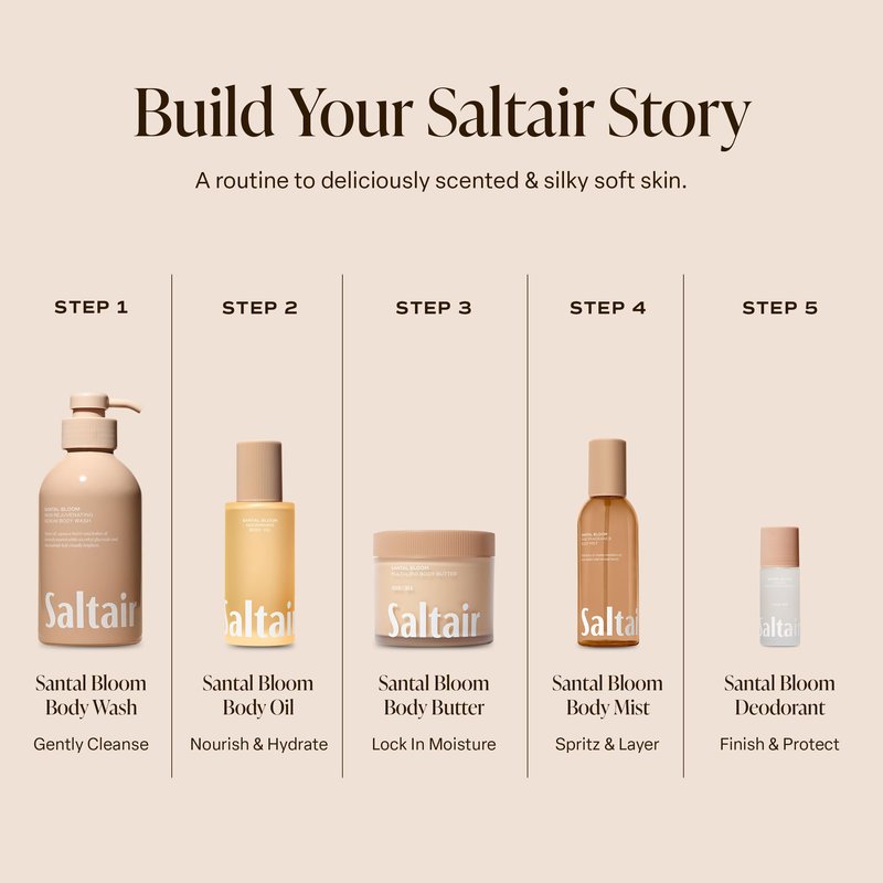 Saltair Multi-Lipid Body Butter - Rich, Nourishing Hydrating Body Cream with Ceramide Complex, Coconut Oil, Shea Butter, and Sea Buckthorn. Moisturizing Dry Skin Care. 10oz Jar - Salt Water Vanilla