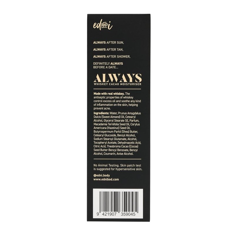 Moisturizer Body Lotion - Hydrating Skin Lotion for Dry, Dull, Aging Skin | Whiskey Cacao, 5.07 oz