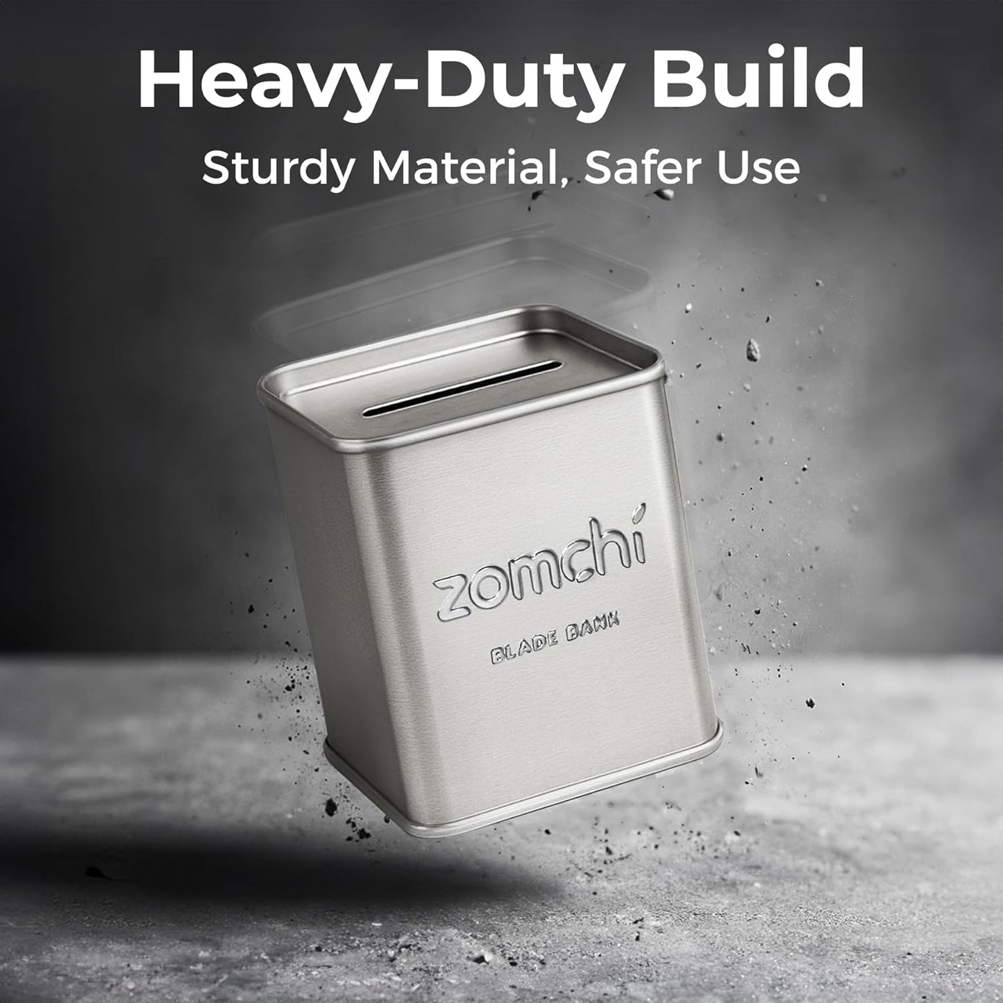 ZOMCHI Razor Blade Bank for Safety Razor Blade Storagement, Used Double Edge Safety Razor Blade Disposal Case (Black)