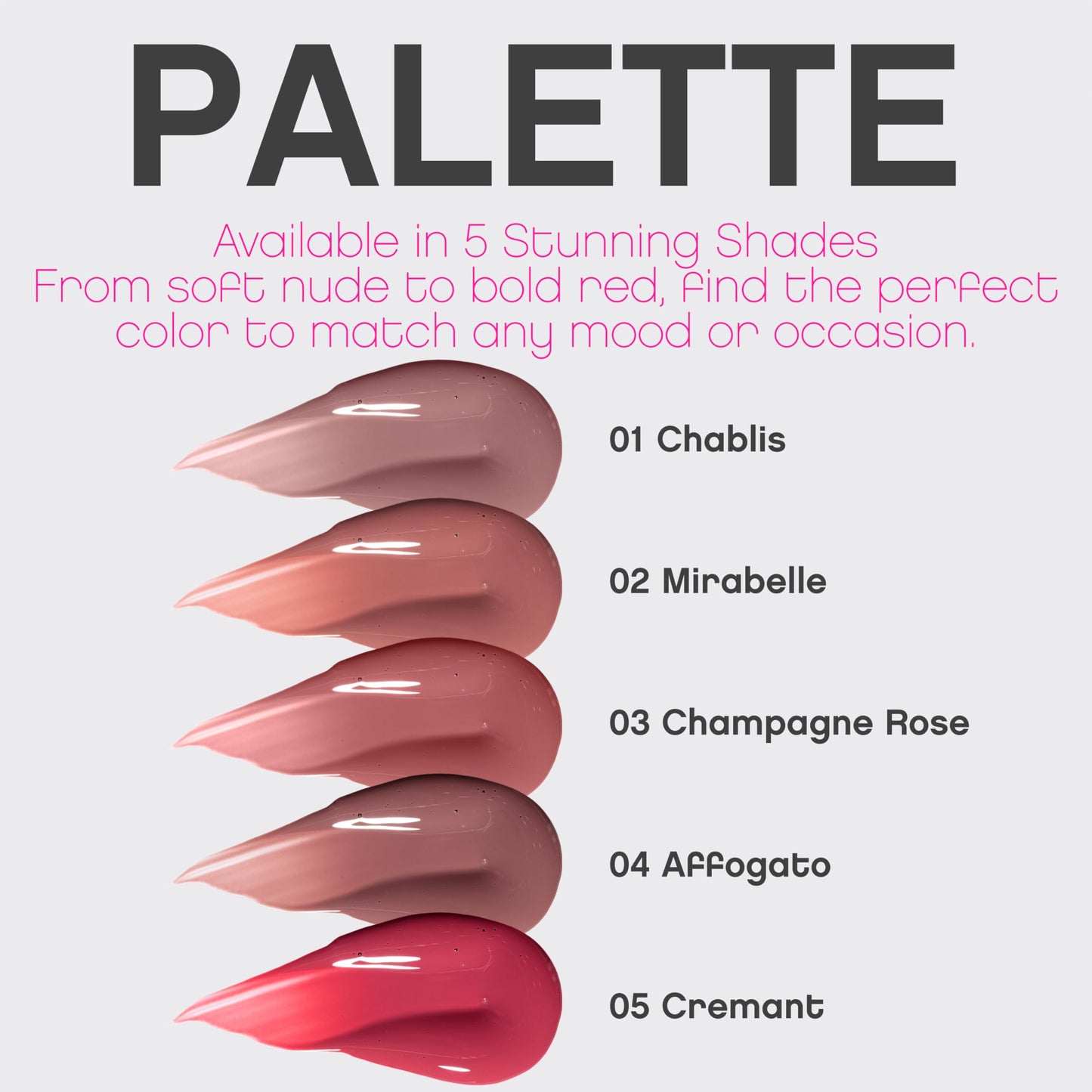 Vivienne Sabó Le Grand Volume Plumping Lip Gloss – Hyaluronic Acid Moisturizing Lip Gel, Cayenne Pepper + Menthol Cooling Tingle, High-Shine Non-Sticky Finish, Cruelty-Free, Shade Chablis, 3 ml