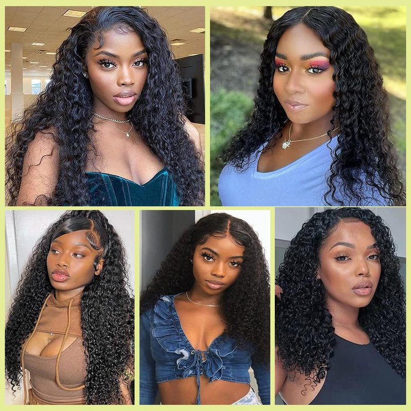 Kinky Curly Lace Closure - 100% Unprocessed Human Hair | 18 Inch, Pre-Plucked Hairline, Deep Middle Part