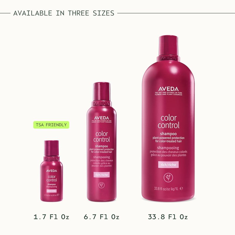Aveda Color Control Rich Shampoo - Fade Protection & Shine Boost | For Medium to Thick Color-Treated Hair | Silicone-Free, 98% Naturally Derived