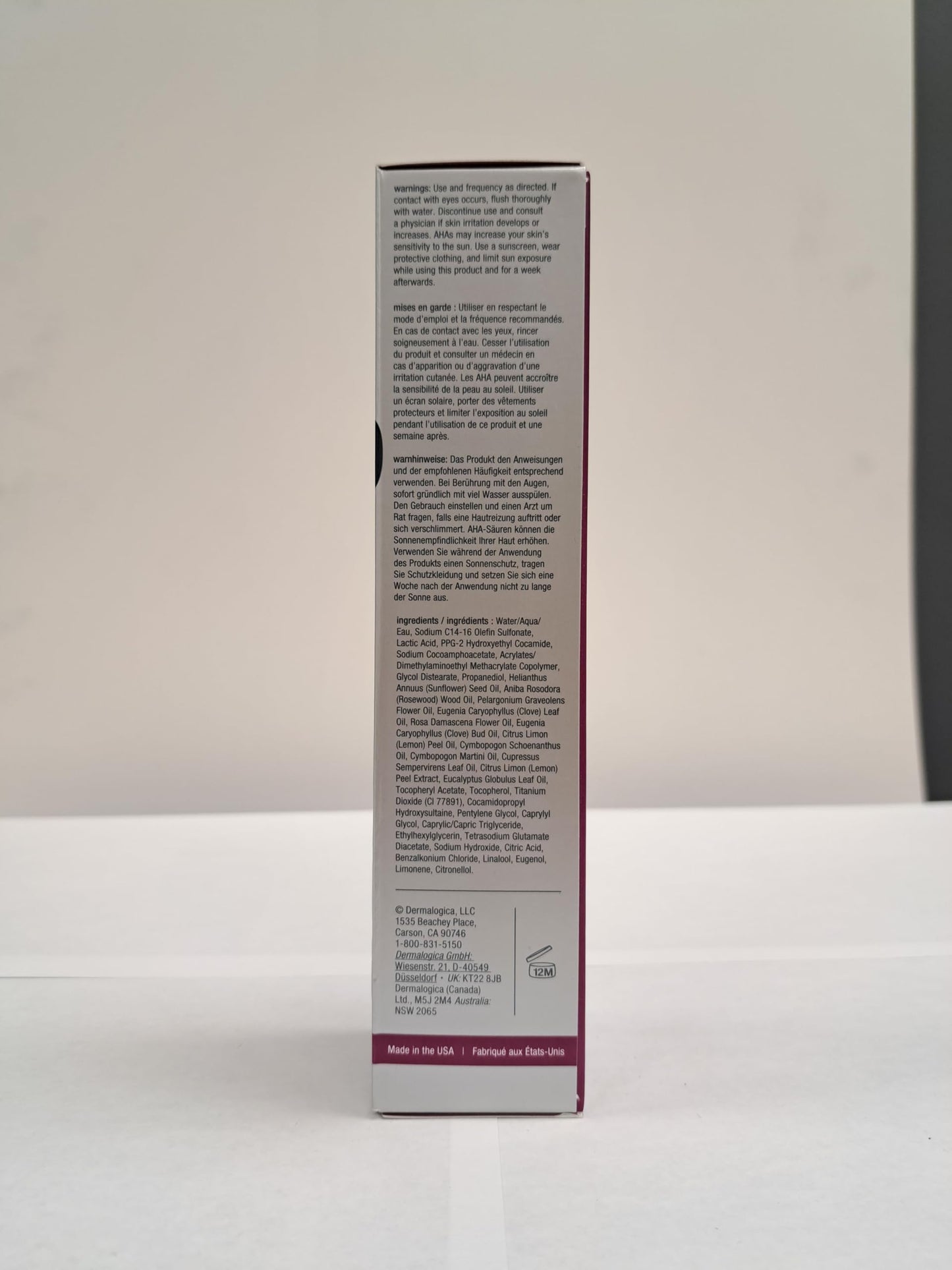 Dermalogica Skin Resurfacing Cleanser, Dual-Action Anti-Aging Exfoliating Face Wash and Cleanser - Smoothes Skin with Lactic Acid, 5.1 Fl Oz