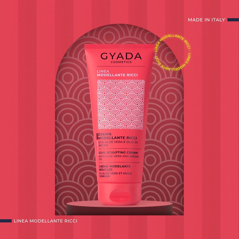 GYADA Curl Defining Cream - Styling Leave In Product for Curly And Wavy Hair with Frizz Control & Moroccan Argan Oil - Vegan & Green Formula - Cruelty Free - 6.76 fl oz