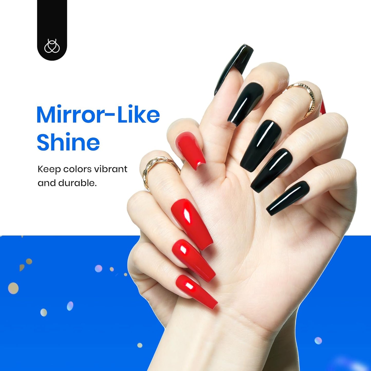 Beetles Extra Glossy Gel Top Coat - 15ml Clear Glossy No Wipe Top Coat Gel Nail Polish High Shine Long Lasting Nail Surface Protection Manicure for Women