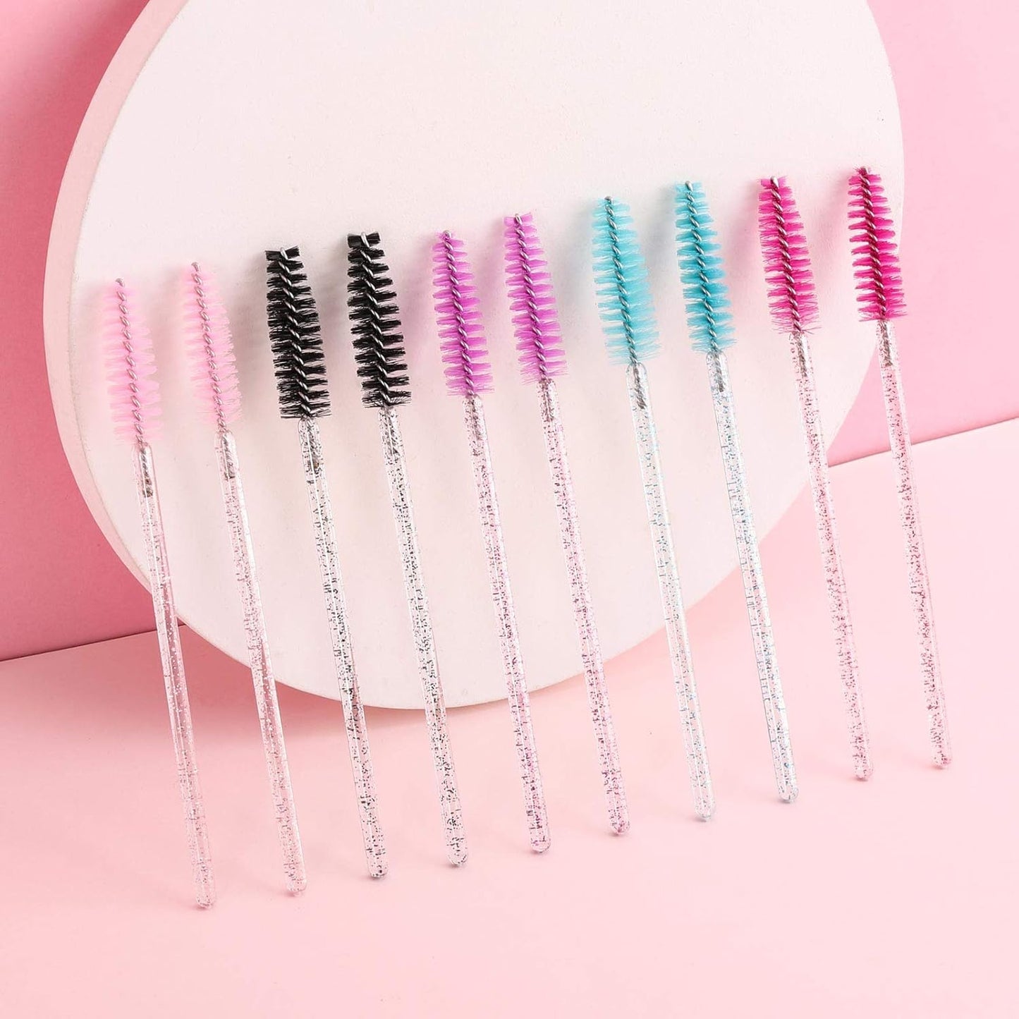 Tbestmax Disposable Mascara Wands - Eyelash Brush Spoolies for Extensions | Colorful Set of 200