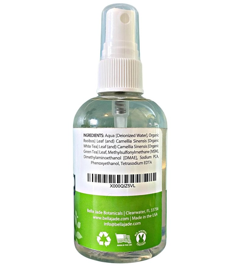 Makeup Setting Spray - Hydrating Dewy Finish with Organic Green Tea & MSM | Long-Lasting 4 oz for All Skin Types