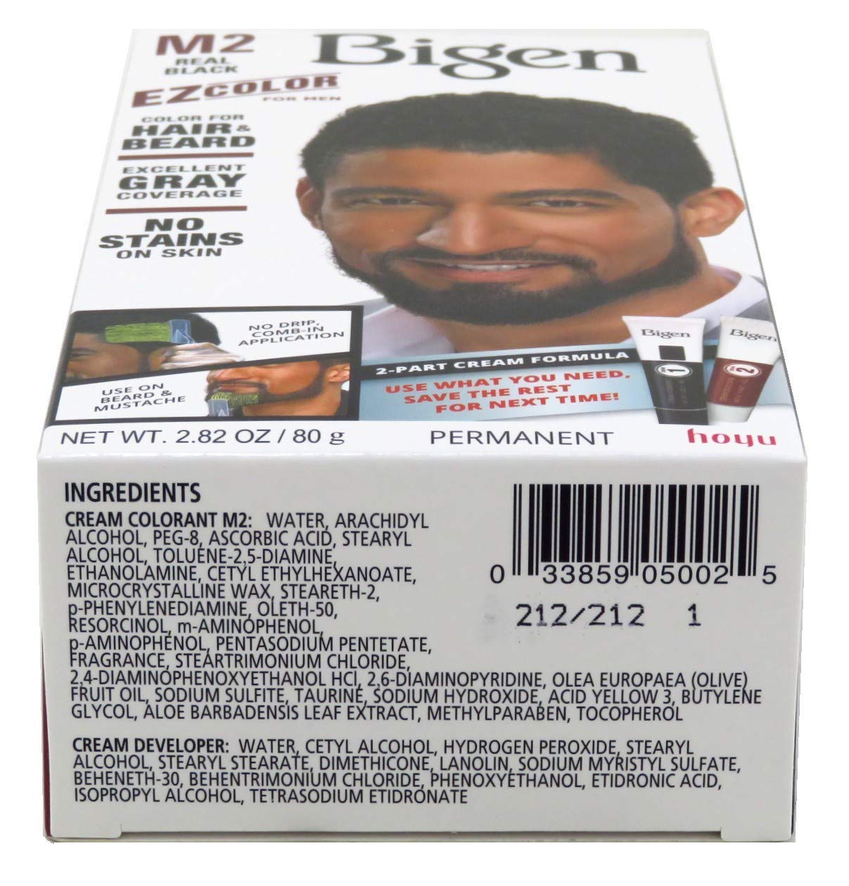 Bigen Ez Color For Men M2 Real Black Kit (Pack of 3)