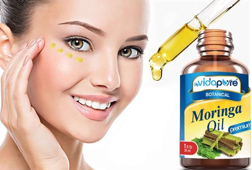 MYVIDAPURE MORINGA OIL Moringa oleifera 100% Pure REFINED UNDILUTED Cold Pressed for Skin, Face, Hair, Lip and Nail Care (1 Fl Oz)