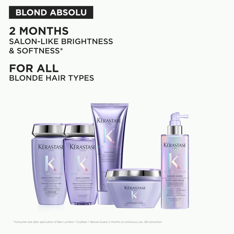 Kerastase Blond Absolu Lumière Illuminating Shampoo For Lightened & Highlighted Hair - Intensely Hydrates & Illuminates Shiny Hair, Removes Impurities & Pollution, 16.9 Fl Oz