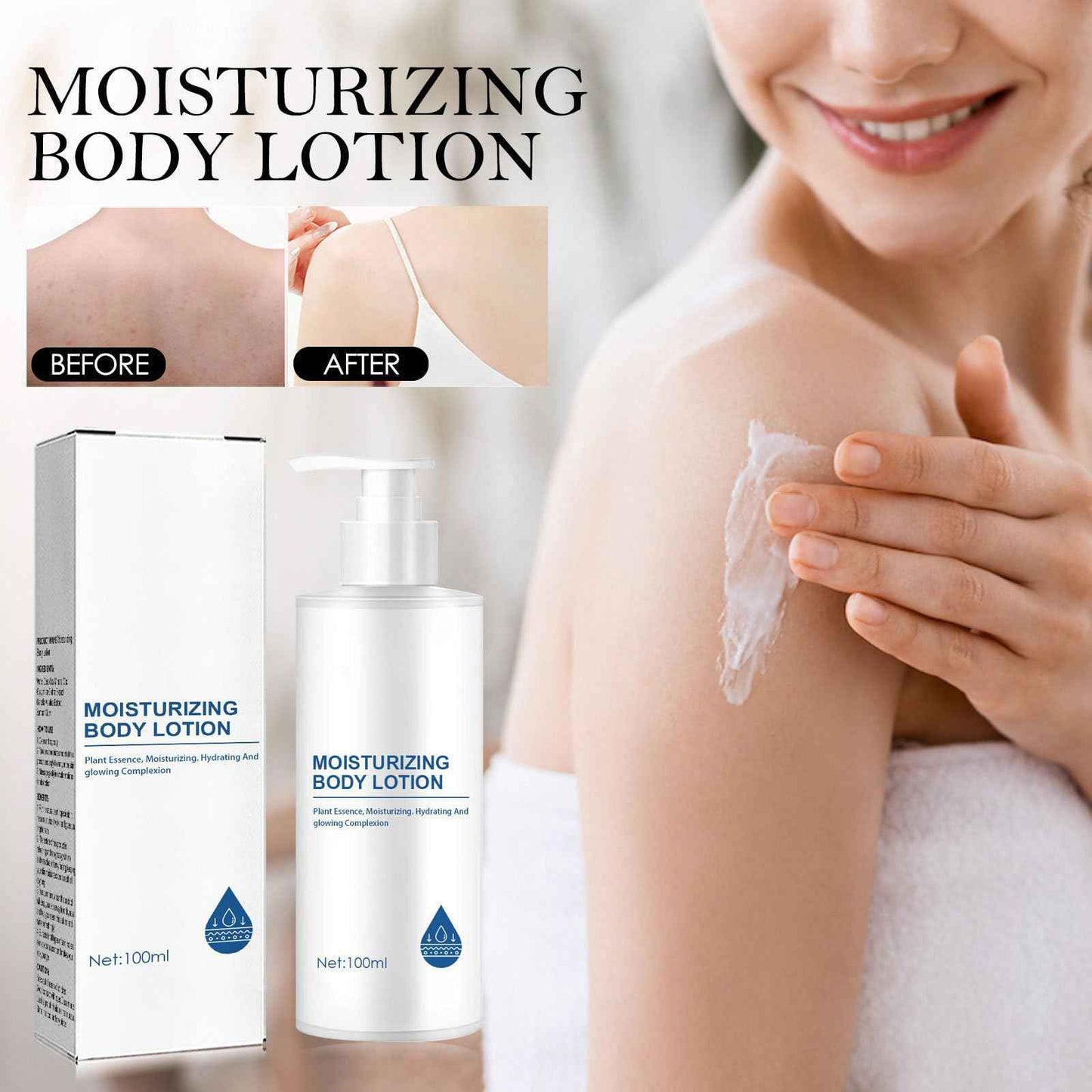 Body Lotion Crema Aclaradora, Moisturizing, Hydrating Bodys Lotions, Lightweight & Non-greasy, For Body, Face, Underarms, Knees & Elbows (2pcs, 3.5fl oz)