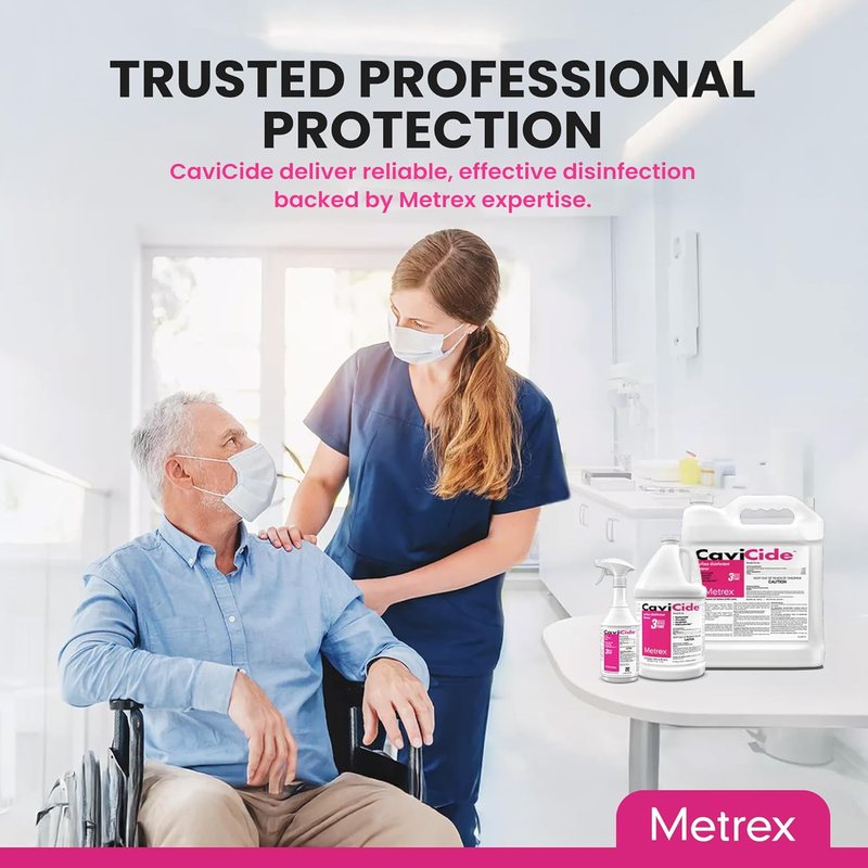 Metrex CaviCide Surface Disinfectant Cleaner - Multi-Purpose Medical Disinfectant | 1 Gallon (Pack of 3)