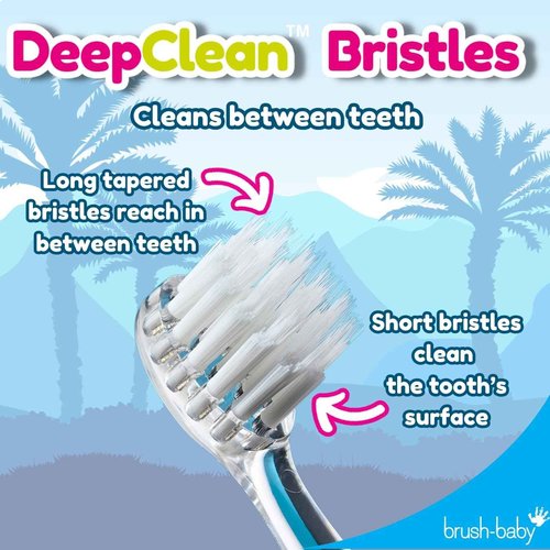 brush-baby - KidzSonic Dinosaur Kids Electric Toothbrush for Ages 3+ with Disco LED Lights, Gentle Sonic Vibrations, 2-Minute Smart Timer & 30‑Second Pulse Reminders – AAA Battery Included