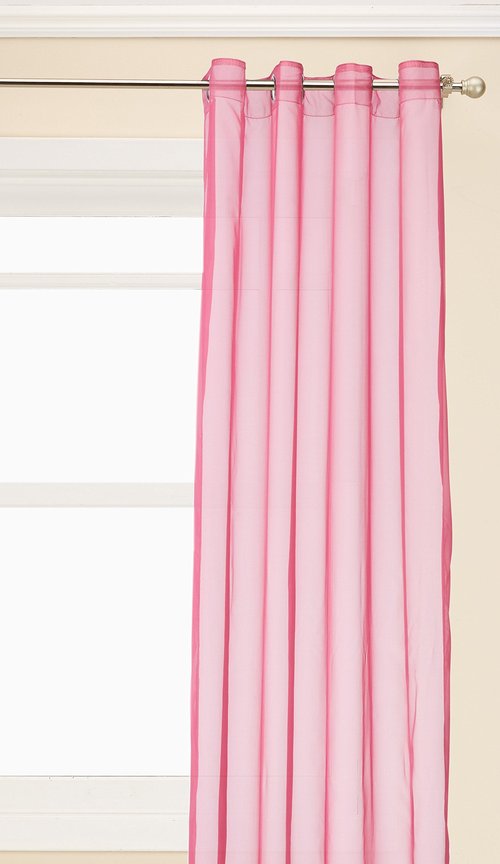 Stylemaster Vivid 60-Inch by 95-Inch Sheer Voile Grommet Panel, Fuchsia
