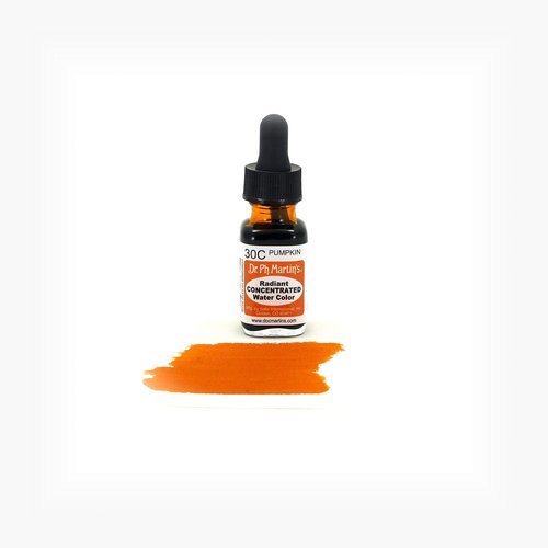 Dr. Ph. Martin's Radiant Concentrated Water Color, 0.5 oz, Pumpkin (30C)