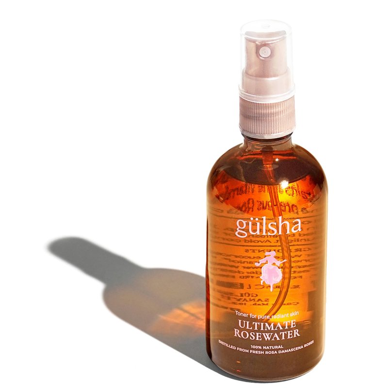 GULSHA ULTIMATE ROSEWATER, Natural Rosa Damascena Flower Water, Cleanses, Nourishes and Tones Skin, Restores Radiance to Your Skin, Free from Chemicals, 100% Natural Glow Rose Essence, 100ml/3.38 FlOz