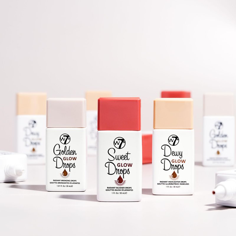 W7 Dewy Glow Drops - Liquid Highlighter Drops For Glowing Skin & A Radiant Finish