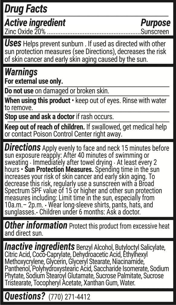 SolRX Pure Mineral SPF 50+ Face Sunscreen - 1.7oz Zinc Oxide Sunscreen with Niacinamide, Daily Facial Sunscreen, Reef Safe Sunscreen