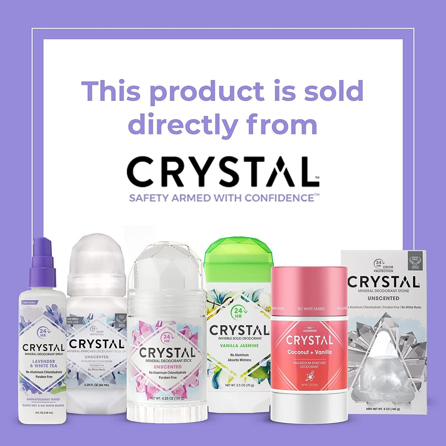 Crystal Deodorant - Mineral Roll on Vegan Deodorant for Women and Men, Chamomile & Green Tea - 2.25 fl. oz. (15 Pack) (Packaging May Vary)