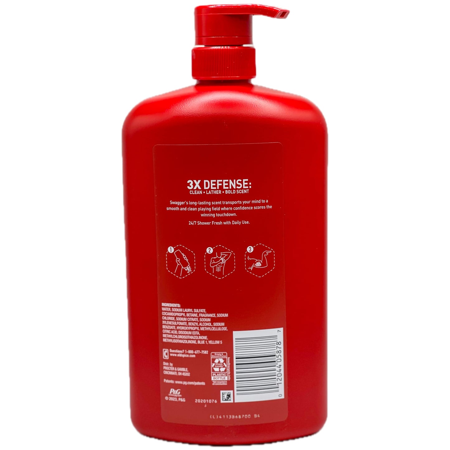 Old Spice SWAGGER BODY WASH SCENT OF CEDARWOOD 24/7 SHOWER FRESH 33.4 FL OZ