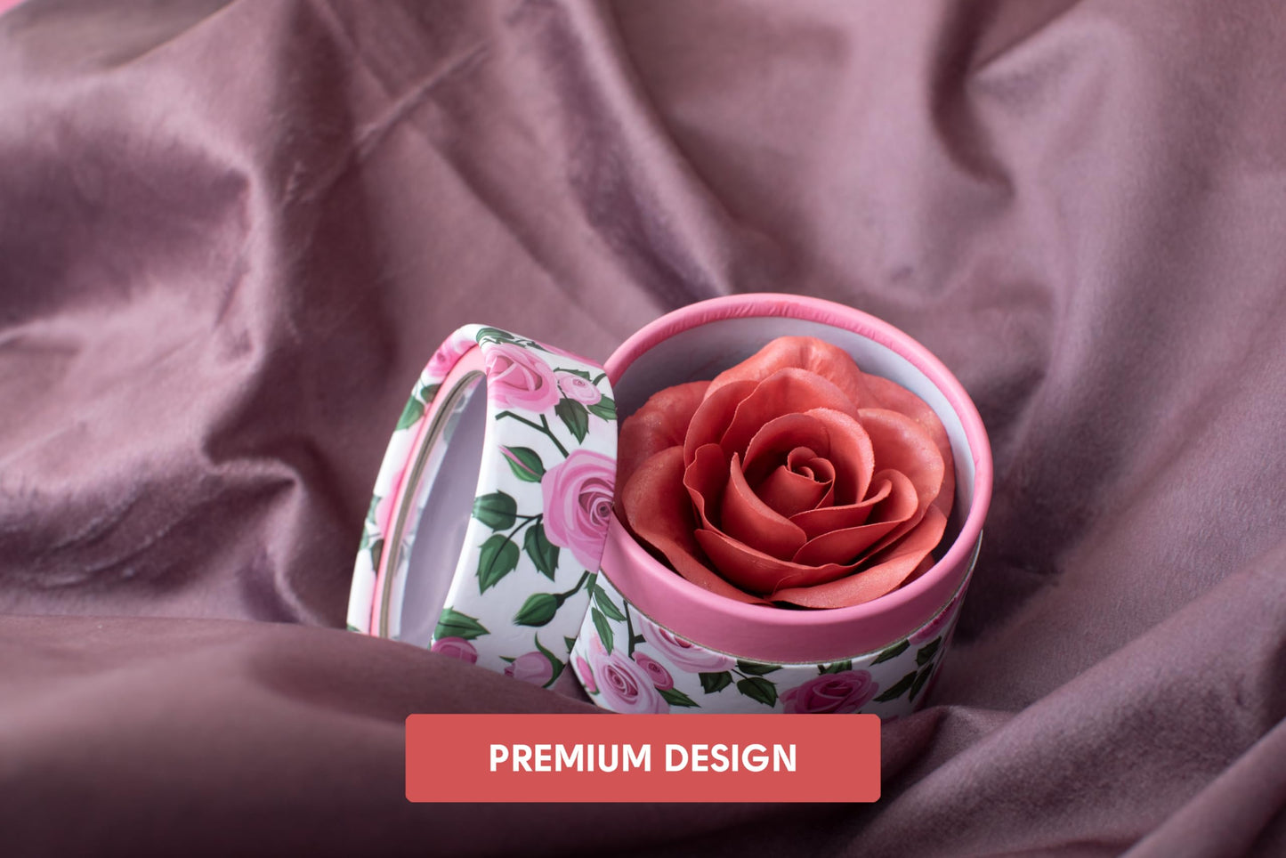 3D Rose-Shaped Cream Blush in Pink - Silky Smooth Finish, Buildable Glow, with Real Rose Scent | Hermoso Rubor en Forma de Rosa