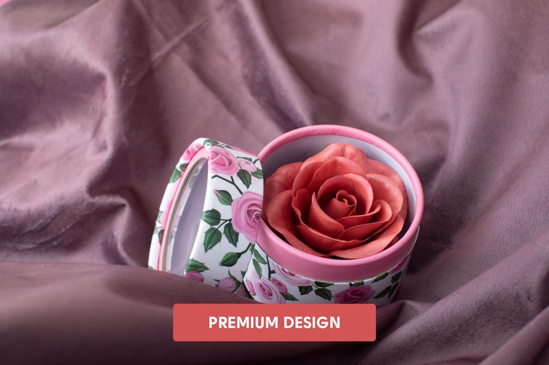 3D Rose-Shaped Cream Blush in Pink - Silky Smooth Finish, Buildable Glow, with Real Rose Scent | Hermoso Rubor en Forma de Rosa