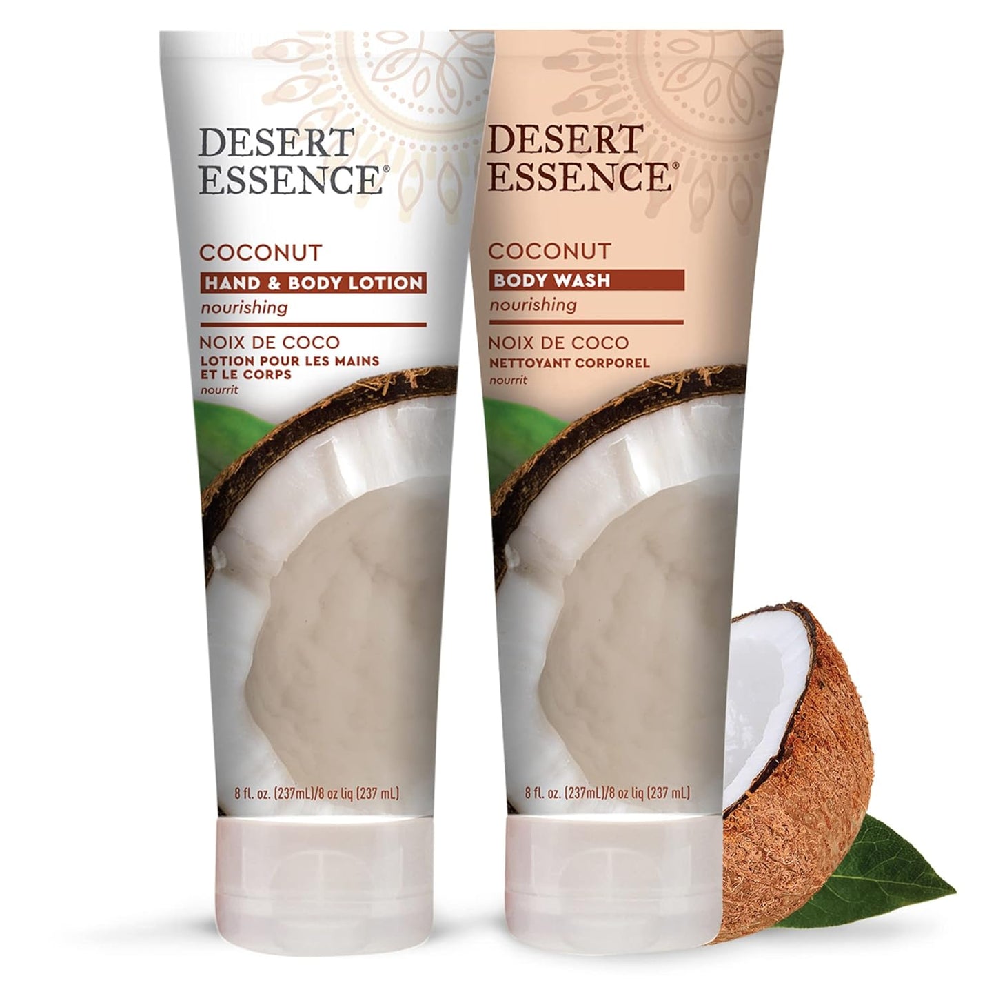 Coconut Hand & Body Lotion - Nourishing Hydration with Shea Butter & Jojoba Oil | 8 Fl Oz - Pack of 2
