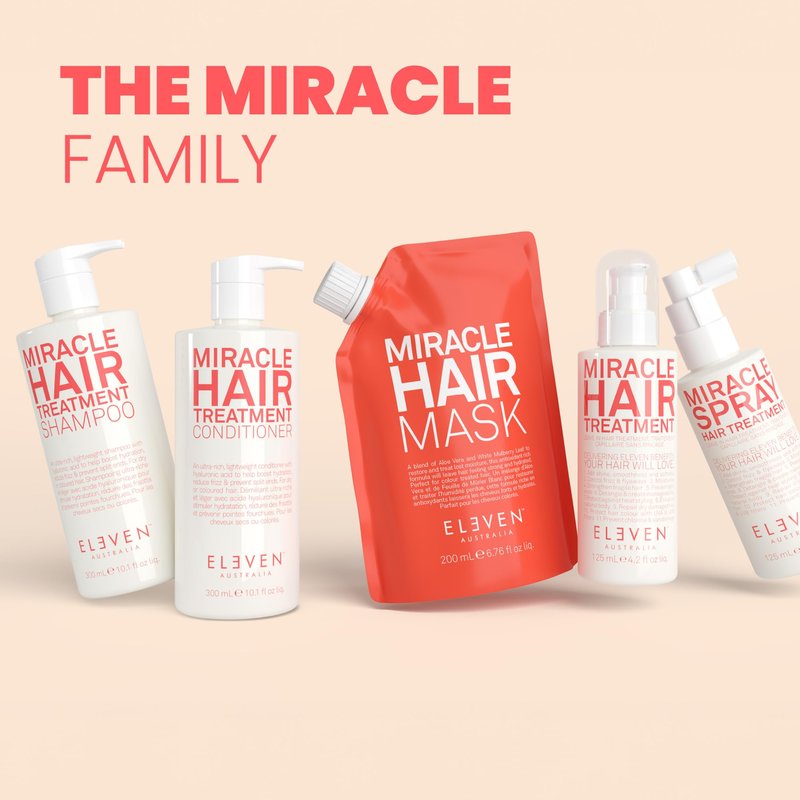 ELEVEN AUSTRALIA Leave-In Conditioner - Miracle Hair Treatment for Dry, Damaged Hair, Heat & UV Protection, Salon-Quality Lightweight Detangler, Frizz Control for All Hair Types - 4.2 fl oz