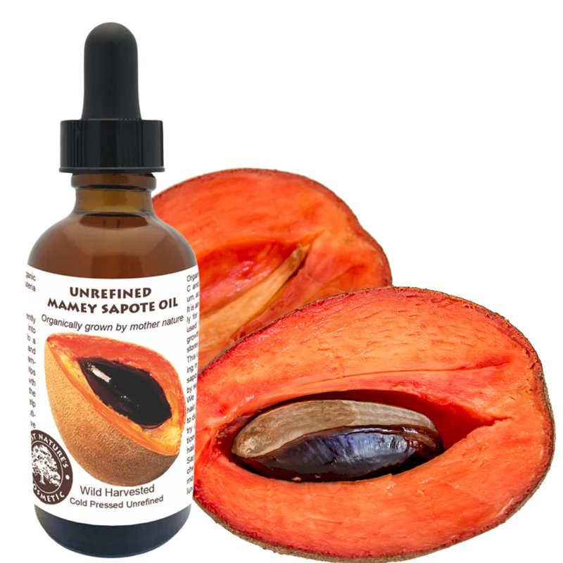 Best Nature's Cosmetics Mamey Sapote Oil Organic - revitalize dry skin and hair with deep moisture and frizz control. For curly, wavy hairs. 4 fl oz / 120ml