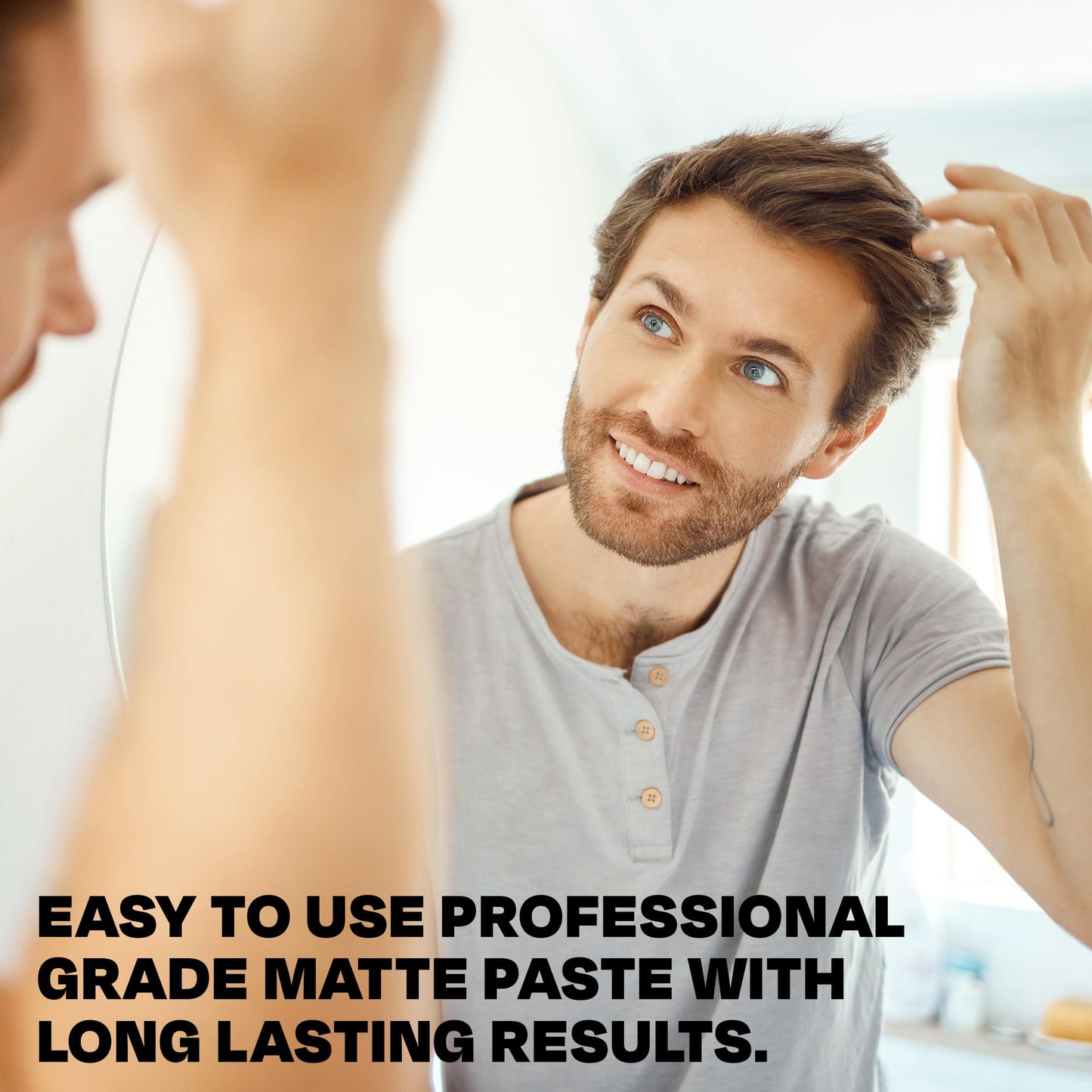 THESALONGUY Extreme Matte Paste - Firm Hold Texture Paste with Low Shine - Ideal Men’s Hair Products to Add Volume, Texture, & Definition for All Hair Types - Made in the USA (4oz.)