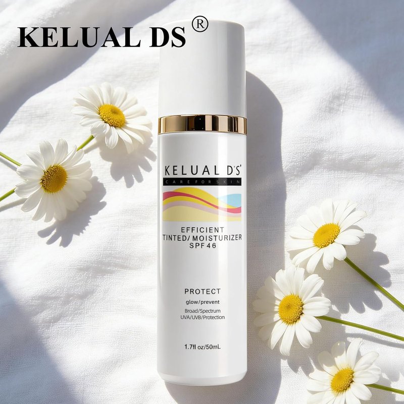 Anti-Aging Tinted Face Moisturizer - Sheer Sunscreen SPF 46 | Hydrating Skin Care, 1.7 oz