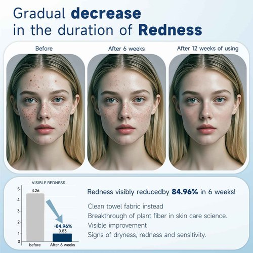 Face Towels, 10” x 12”, Thick Soft and Absorbent, Face Towelettes Disposable Biodegradable for Sensitive Skin, Makeup Remover, Travel, Cleansing, 90 Count( 6 PACK )