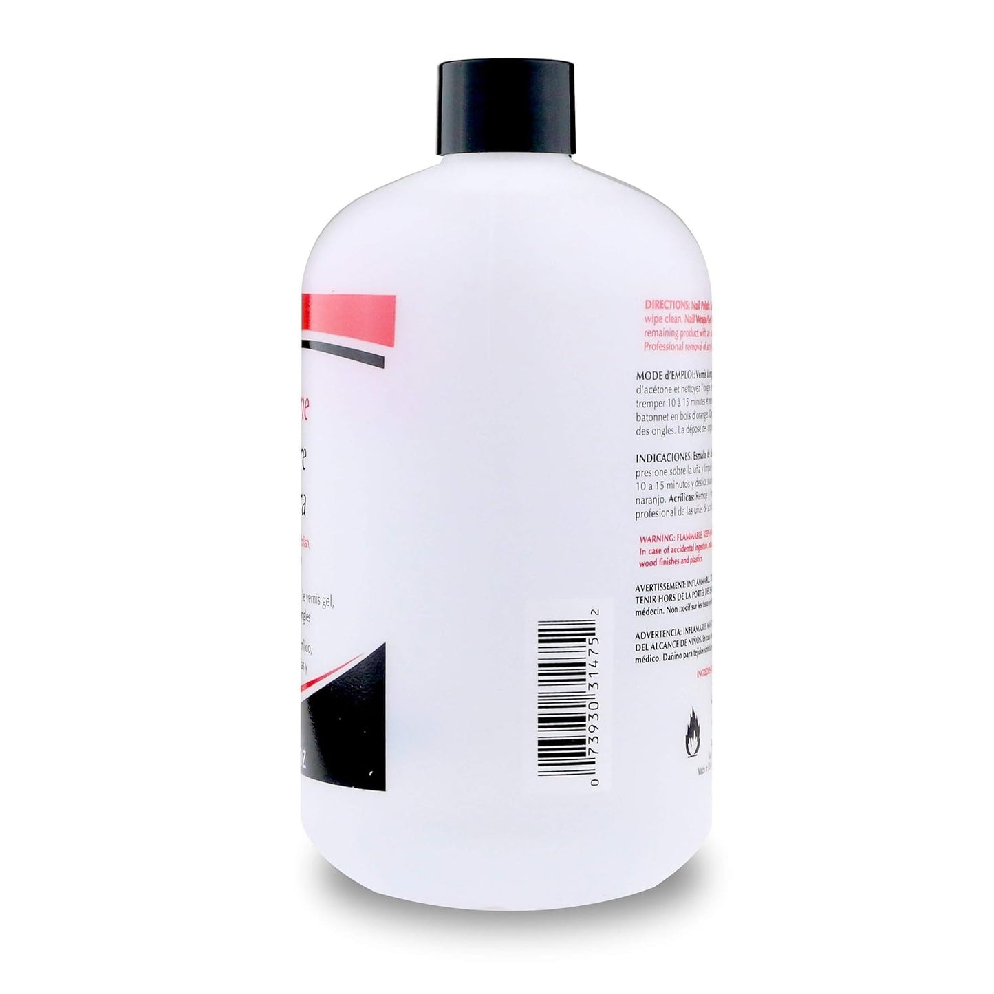 Super Nail Pure Acetone Polish Remover, 8 Fl Oz
