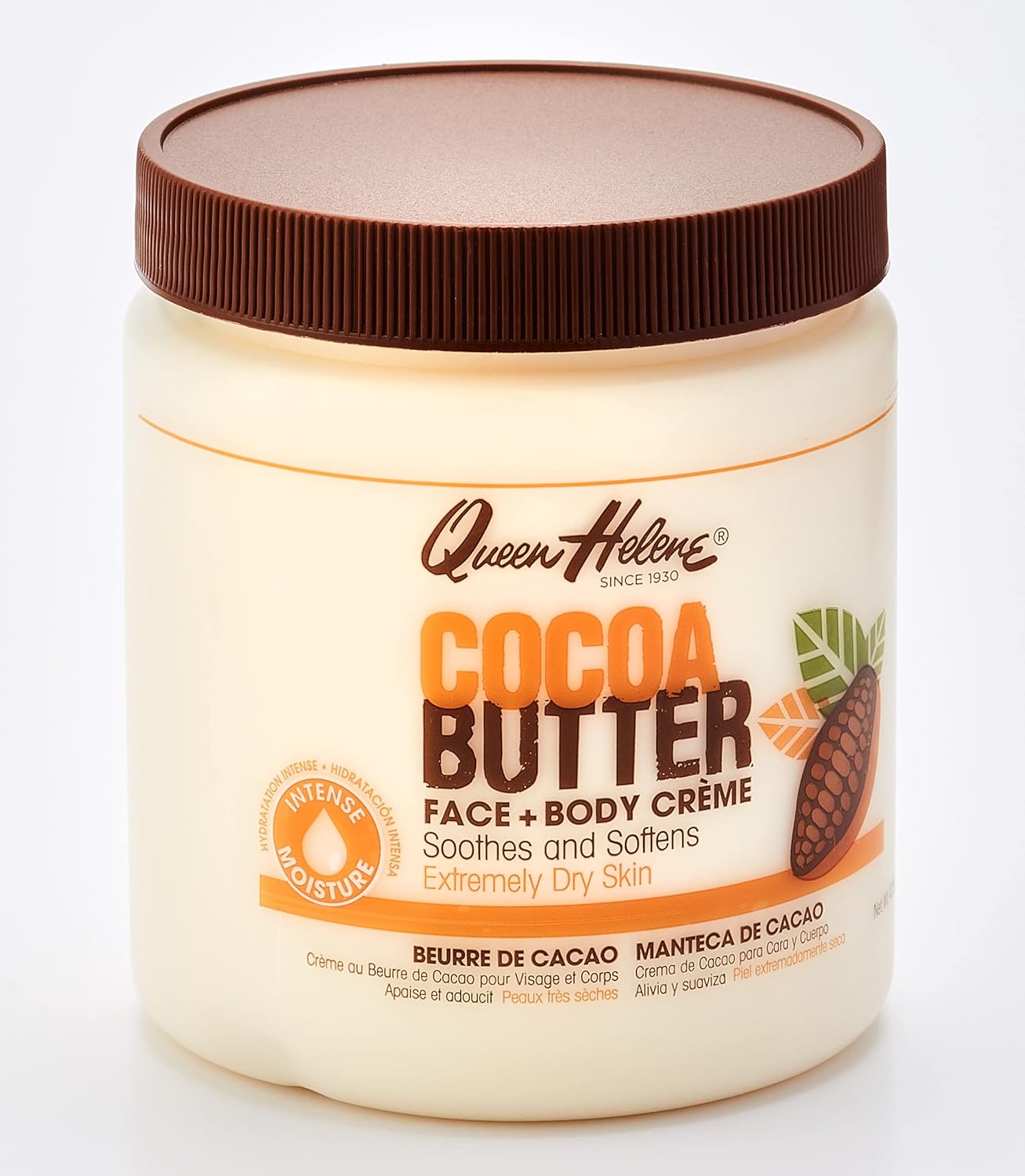 Queen Helene Cocoa Butter Face & Body Cream, 4.8 Oz (Packaging May Vary)